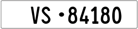 Trailer License Plate